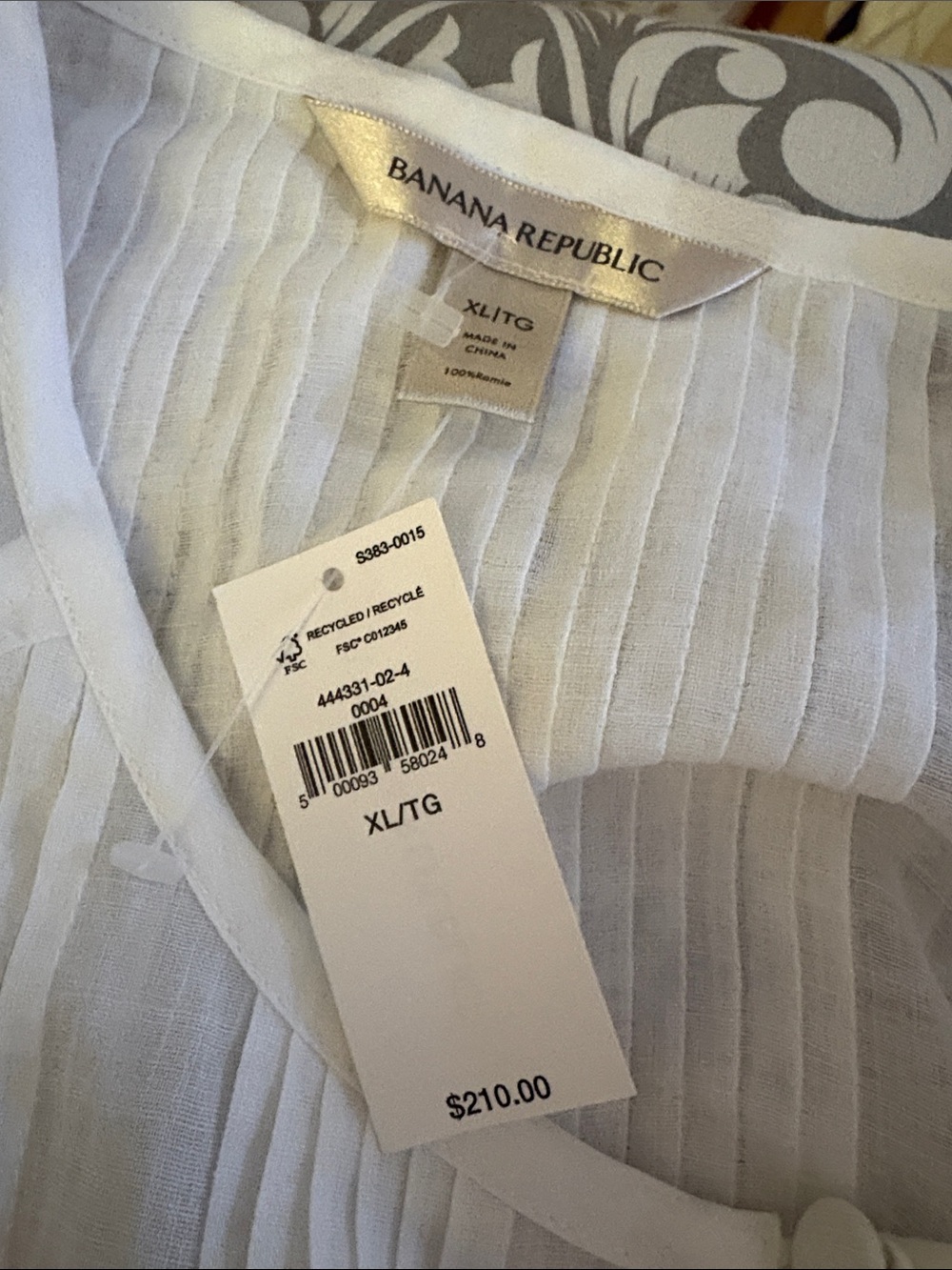 Banana Republic White Linen Pintuck Button-Front Midi Dress. Ramie. Cotton - Picture 3 of 15